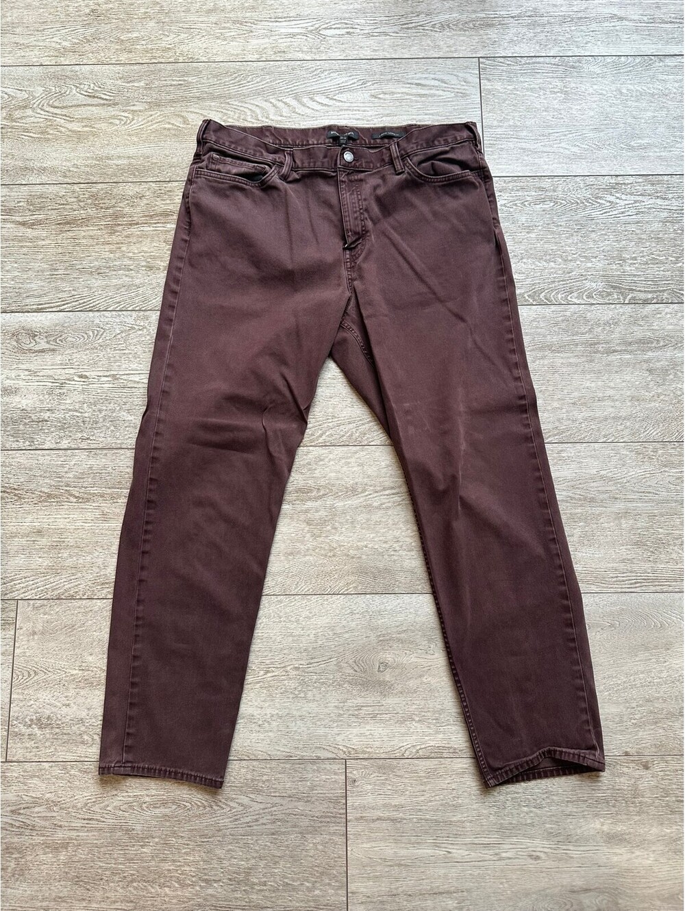 Banana Republic Traveler Pants Mens 38x32 Brown Athletic Tapered Chino Stretch
